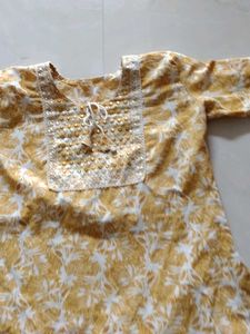 Floral Print Kurta