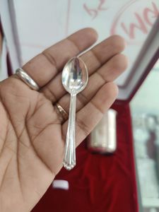 Pure Silver Bartan Set Wth Velvet Box