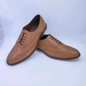Brogue Brown Leather Formal Shoes