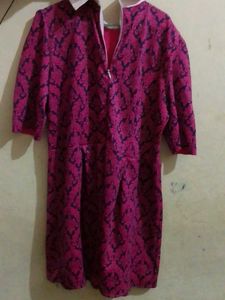 Pink Patterned Dress