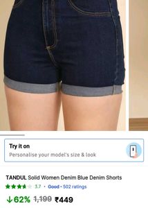 Demin Shorts For Women