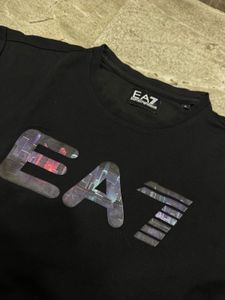 EA7 Black Graphic T-Shirt