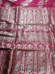 Pink Banarasi Silk Saree