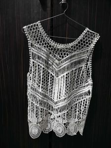Lace- Style Beach Wear Cotton Cover Top