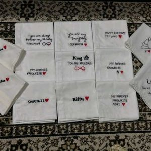 Hand Embroidered Hanky set (6pieces)