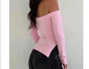 Pink Off-Shoulder Top
