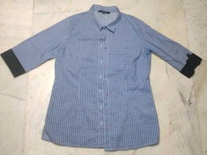 Patterned Blue Shirt