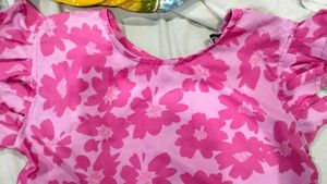 Floral Print Pink Jumpsuit