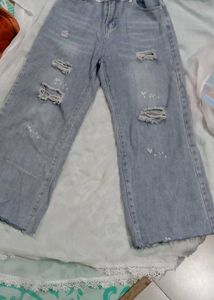 Distressed Flare Jeans
