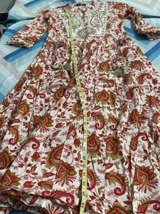 Elegant Paisley Print Anarkali Kurta