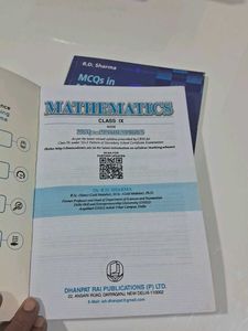 Std 9th New R.D. Sharma Mathematics With Mcqs