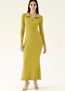 Stylish Green long bodycon dress