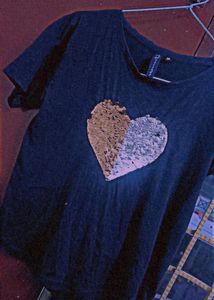 Sequin Heat Navy Blue Top♥️
