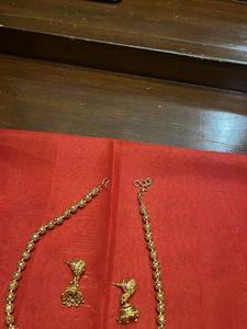 Gold Beaded Necklace