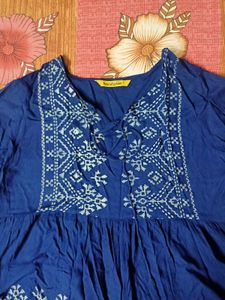 Embroidered Peasant Top