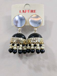 Black Jhumka Earrings