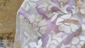 Vintage Yellow Floral Dress Gown