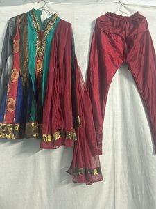Anarkali Suit With Duppata For Kids