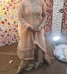 Peach Anarkali Suit