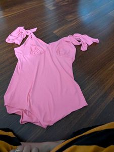 Pink Swimwear Bodysuit