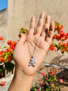 Teddy Bear Pendant Necklace