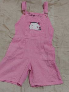 Cute Pink Overalls