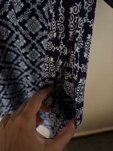 Patterned Kurta With Pocket