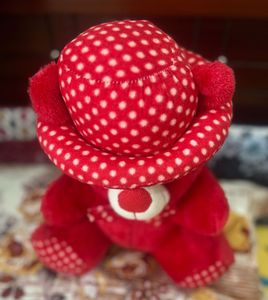 New Red Teddy Bear with Hat