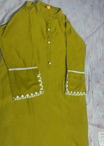 Elegant Olive Green Kurta