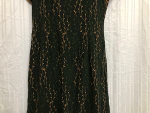 Yuppie Green Printed Midi Dress