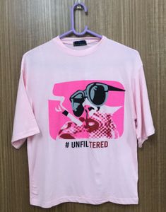 Baby Pink #Unfiltered Print T-shirt