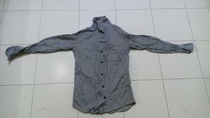 Men's Grey Patterned Shirt