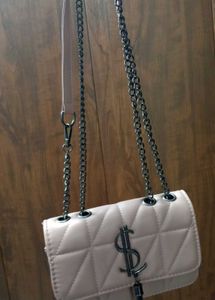 Blush Quilted Chain Bag