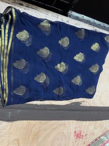 Elegant Blue Saree