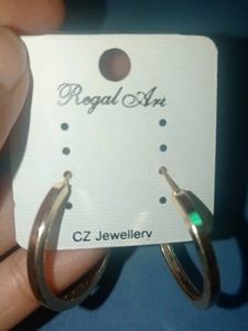 Pretty Earrings Silver And Golden One Pair 100 Rup