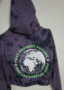 Tie-Dye Cropped Hoodie