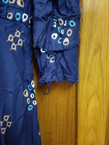 Bandhni Print Asymmetrical Kurti