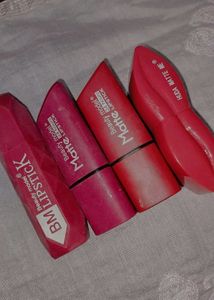 4 Different Shades Lipstick Combo
