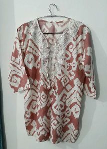 Ethnic Print Short Kurta