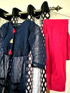 Elegant Navy Blue Kurta