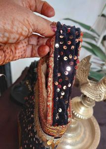 Black And Rust Wedding Bag