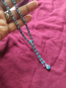 2 Color Necklace With Earings