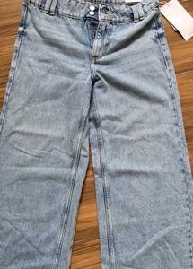 Brand New MANGO Mid Waist Blue Denim Jeans