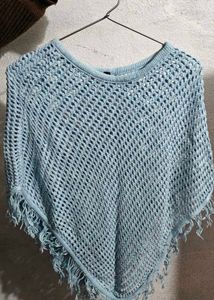 Crochet Fringe Poncho Cover-Up