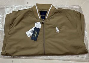 Men Ralph Lauren Khaki Zipper Jacket
