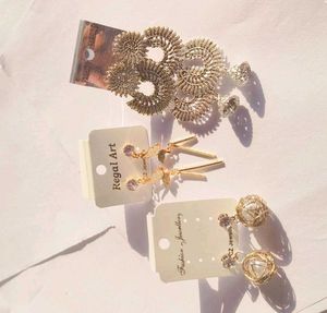 Pack Of 5 Korean Studs And Long Dangles