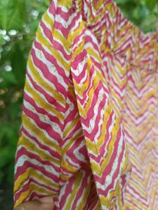 Vibrant Zig-Zag Kurti Pant