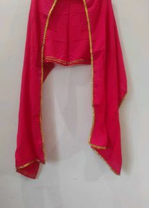 Red Ethnic Skirt, with dupatta