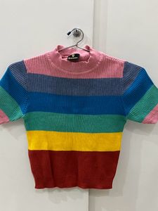 Women Multi Color Winter Top