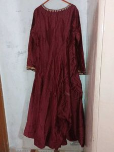 Maroon Ethnic Gown